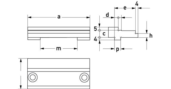 Aufsatz-Stufenbacke 125 mm für Kat.-Nr. 27800 Schlitten