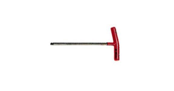 6kant Kugelkopf-Stiftschlüssel mit T-Griff SW 4 mm