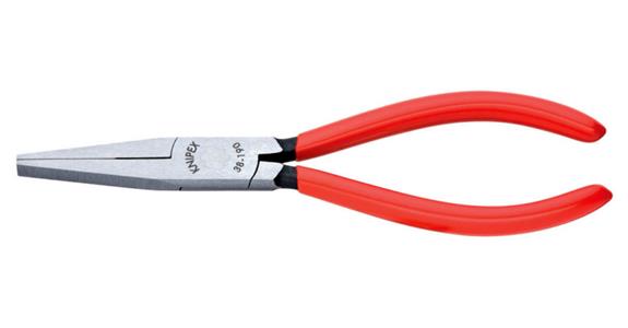 Feinmechanikerzange Kopf poliert flach-breit L=190mm Greifflächen kreuzgezahnt