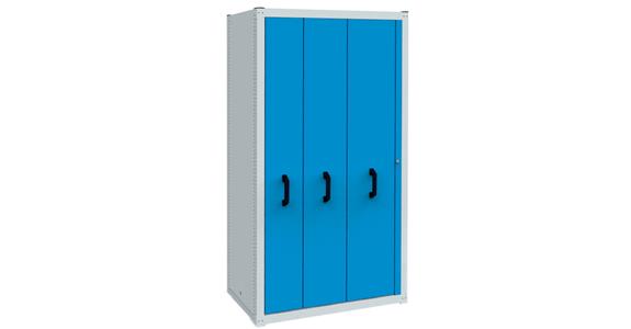 Modul 4 Vertikal-Auszugregal  RAL7035/5010 1049x733x2030 mm