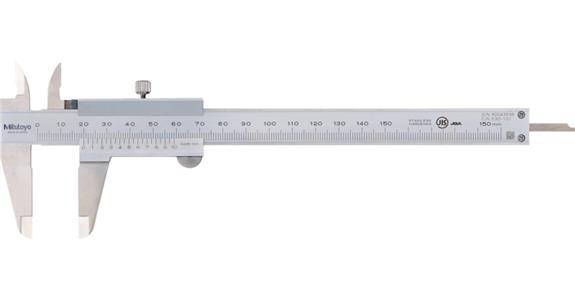 Präzisions-Taschenmessschieber 0-150 mm rostfrei mit Feststellschraube 0,05mm
