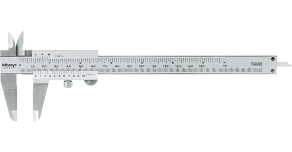 Präzisions-Taschenmessschieber 0-150 mm rostfrei mit Feststellschraube 0,05mm