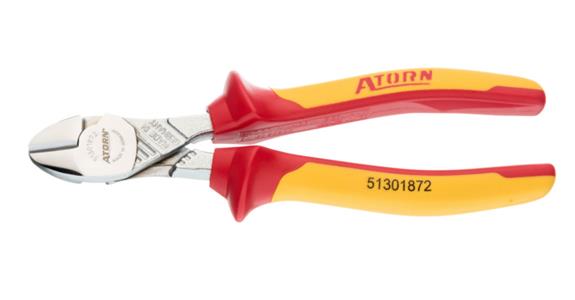 ATORN VDE-Kraft-Seitenschneider 160 mm verchromt 2-Komponenten-Griff