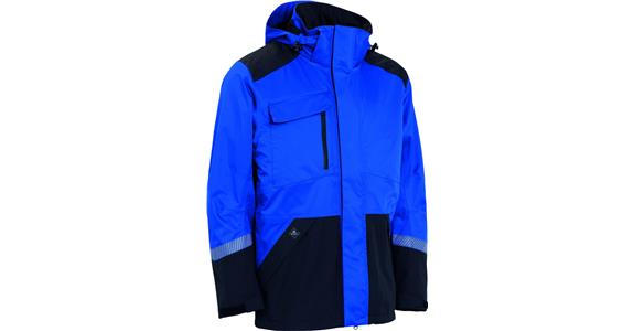 Wetterjacke royalblau/schwarz Gr. 5XL