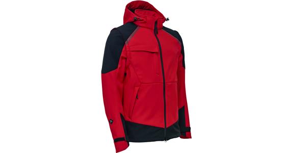 Softshelljacke rot/schwarz Gr. 4XL