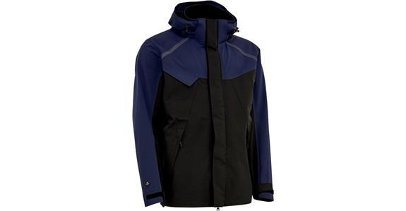 Regenschutzjacke mit Stretch marine/schwarz Gr.  M