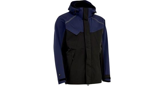 Regenschutzjacke mit Stretch marine/schwarz Gr.  4XL