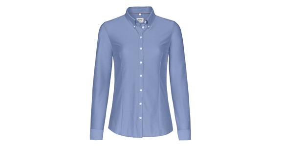 Langarm Stretch Bluse oceanblau Gr. XS
