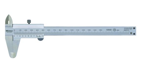 Präzisions-Taschenmessschieber 0-150 mm rostfrei mit Feststellschraube 0,02mm