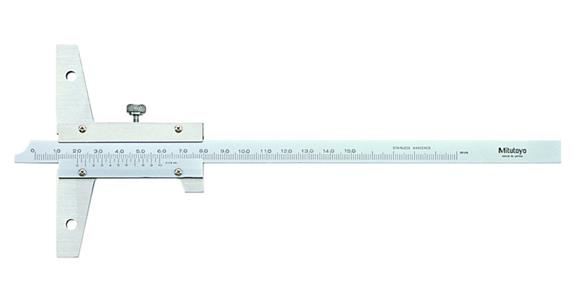 Präzisions-Tiefenmessschieber 0-1000 mm mit abgesetzter Tiefenmessstange 0,05mm