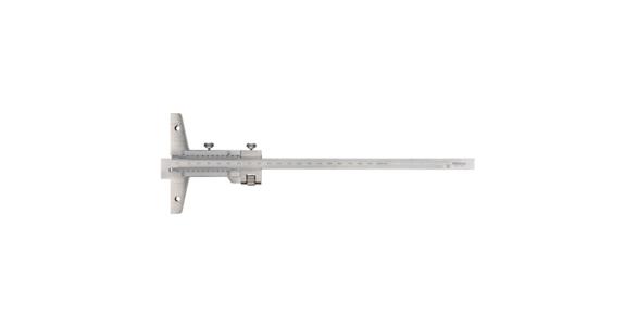 Präzisions-Tiefenmessschieber 0-200 mm winkelig mit Feineinstellung 0,02mm