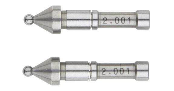 Wechselbare Kugel Amboss/Spindel Messeinsätze Ø 8 mm