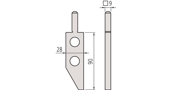 Langer Messchnabel (1 Stück)