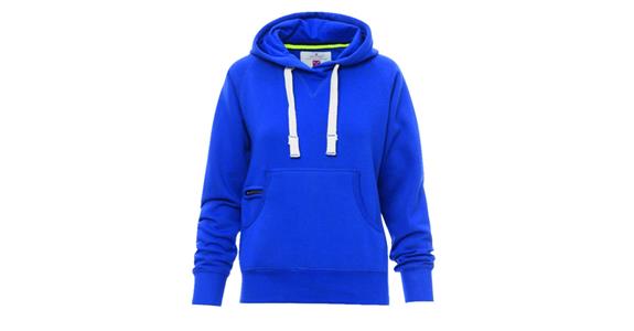 Damen Kapuzen-Shirt Atlanta royalblau Gr. S