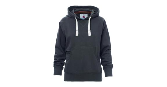 Damen Kapuzen-Shirt Atlanta rauchgrau Gr. S