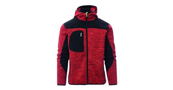 Herren Strickjacke Trip rot Gr. XXL