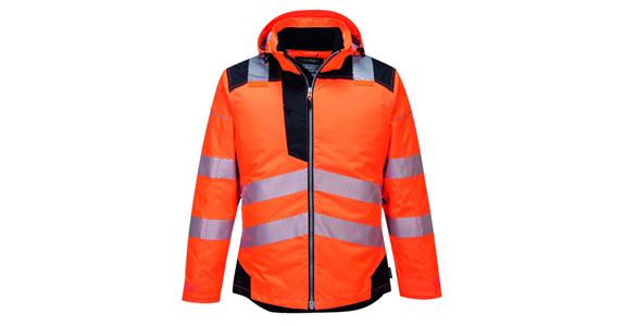 Warnschutz-Regenjacke PW3 orange/schwarz Klasse 3 Gr.S