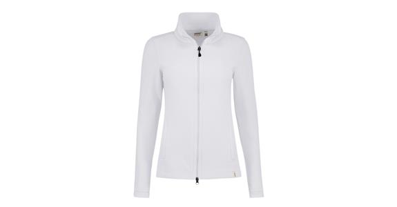 Damen Fleece-Jacke Eco weiß Gr. M
