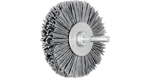 Schaft-Rundbürste Kunststoff (SiC) 0,90 x 15 x 70 mm, zyl. Einspannschaft 6 mm Ø