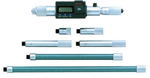 Digital 2-Punkt-Innenmessschraubensatz 200-1000mm mit 6 Verlängerungen
