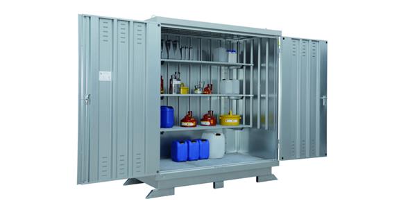 Sicherheitslagerhaus B2075xT1075xH2385mm für wassergefährdende Stoffe