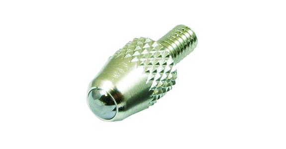 Kugelmesseinsatz für Messuhren, M2,5x0,45, Ø3x8mm, Hartmetall