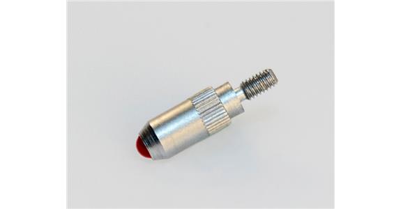 Kugelmesseinsatz für Messuhren, M2,5x0,45, Ø3x20 mm, Rubin