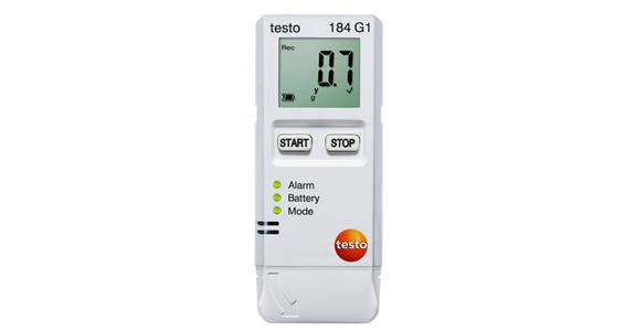 Datenlogger Erschütterung, Feuchte und Temperatur testo 184 G1