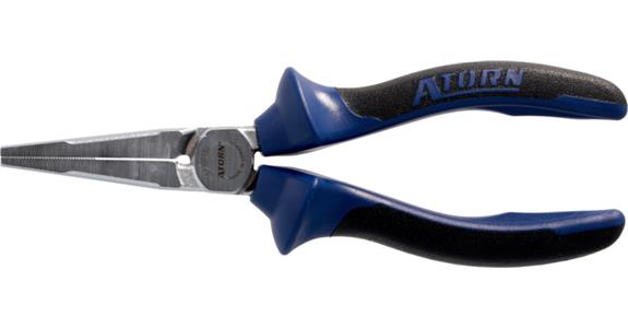 ATORN Langbeck-Flachzange 160 mm verchromt 2-Komponenten-Griff