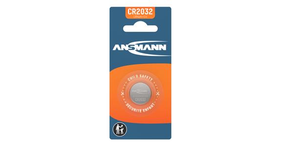 Lithium Knopfzelle CR2032 Pack = 1 Stück
