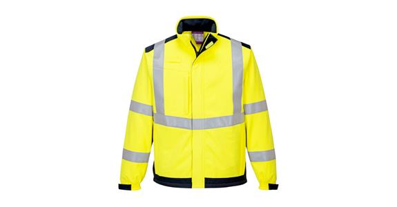 Softshell-Jacke Modaflame leuchtgelb/marine Gr.S