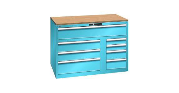 Schubladenschrank Toolbox 1193x725x870mm 8 Schubladen RAL 5012
