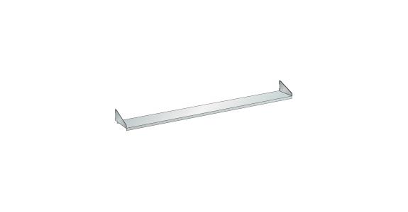 Verstellboden glatt BxTxH 2000x175x30mm 20kg RAL 7035