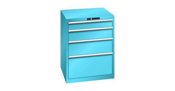 Schubladenschrank 717x725x850mm 4 Schubladen 1x100/1x150/1x200/1x300 75kg 5012