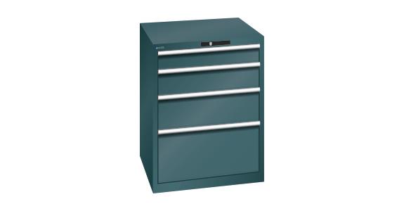 Schubladenschrank 717x725x850mm 4 Schubladen 1x100/1x150/1x200/1x300 75kg 7016