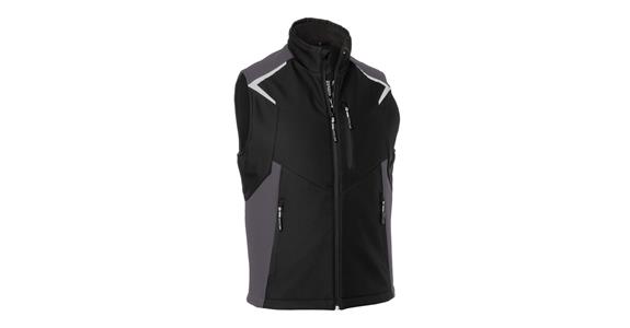 Softshell-Weste BODYFORCE schwarz/anthrazit Gr. 3XL