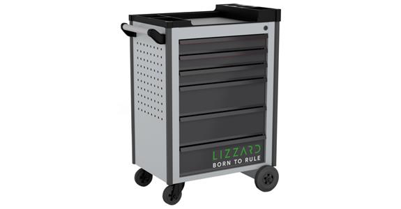 LIZZARD Werkzeugwagen 6 Schubladen RAL 7035/7016