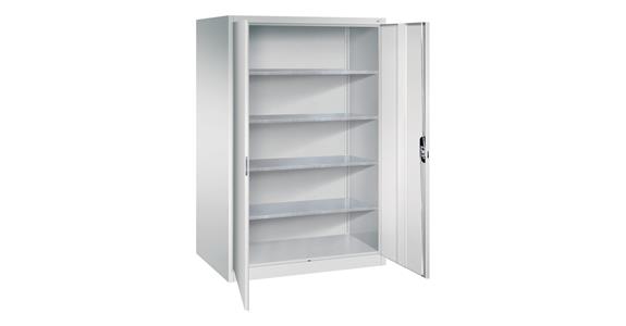 Flügeltürschrank 1950X1200X800 mm 4 Einlegeböden RAL 7035/7035