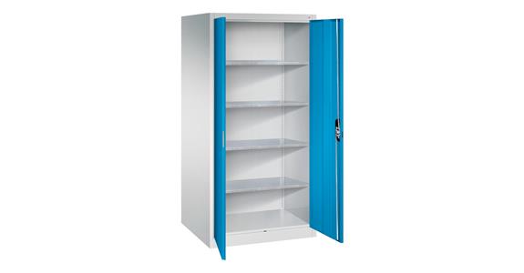 Flügeltürschrank 1950X930X800 mm 4 Einlegeböden RAL 7035/5012