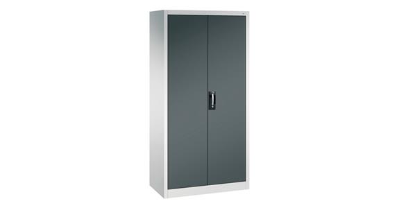 Flügeltür-Werkzeugschrank mit Kleiderstange 1950x930x500 mm RAL 7035/7016