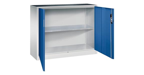 Flügeltürschrank 1000X1200X400 mm 1 Einlegeboden RAL 7035/5010