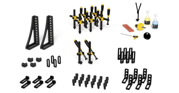 Schweißtisch Zubehör-Set 2 für Systemlochung 16 mm