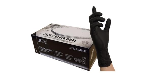 Nitril-Einmalhandschuh Black Wave 8320 Box = 100 Stück Gr.XS