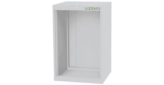 Lizzard Schrankgehäuse leer, B600xT575xH920mm RAL 7035