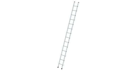 Aluminium-Anlegeleiter 14 Sprossen Arbeitshöhe 5,30 m Leiterlänge 4,20 m