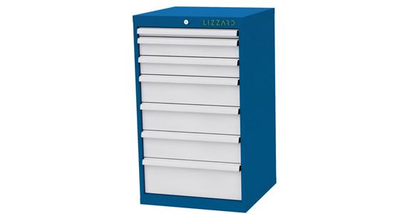 Lizzard Schubladenschrank 7 Schubladen B600xT575xH1020mm RAL5010/7035