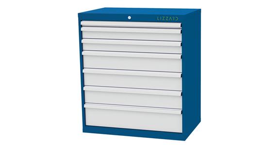 Lizzard Schubladenschrank 7 Schubladen B900xT575xH1020mm RAL5010/7035