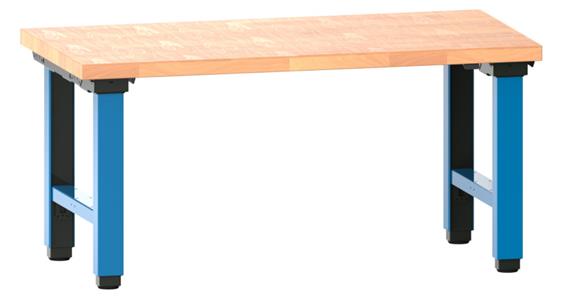Arbeitstisch Quattro komplett 1500x750x715-1215 mm