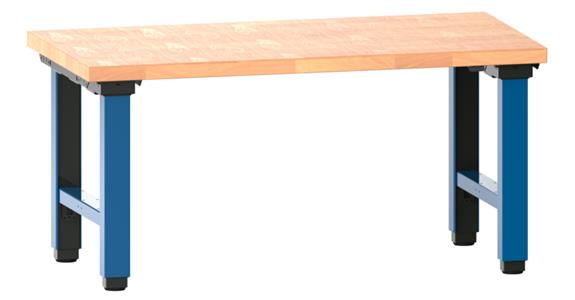 Arbeitstisch Quattro komplett 1500x750x715-1215 mm