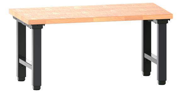 Arbeitstisch Quattro komplett 1500x800x725-1225 mm